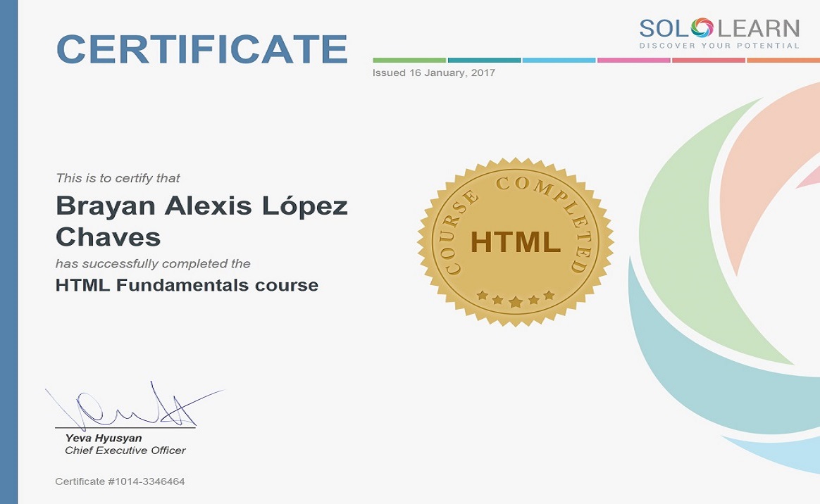 HTML Fundamentals course